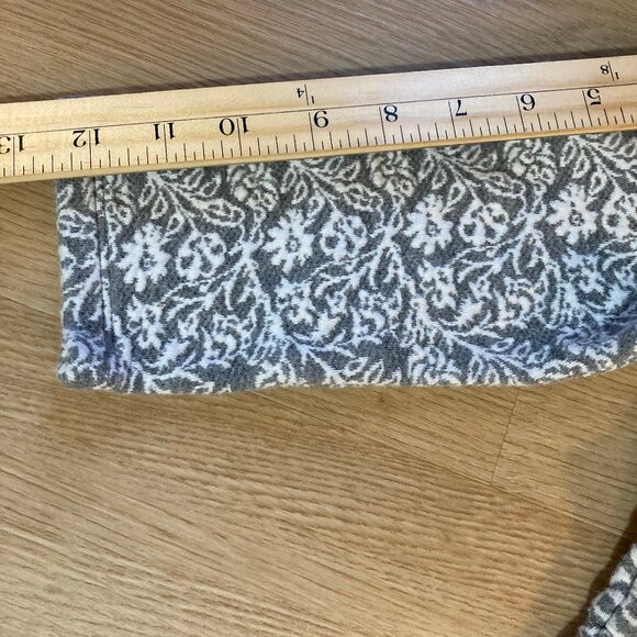 Janie and Jack Girl's Lovely Dress, Jacquard Floral Gray/White, LS, Bow, sz 10 - Picture 6 of 7